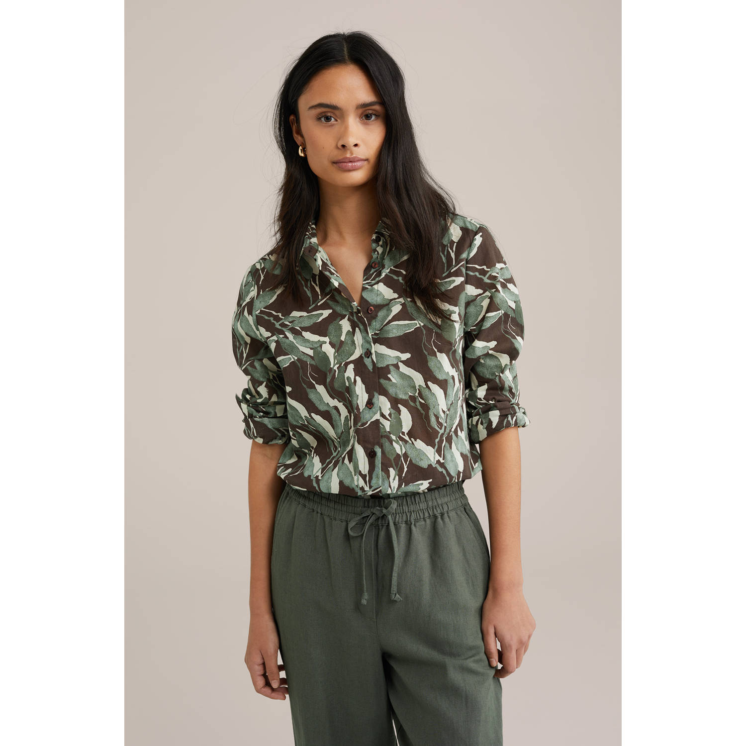 WE Fashion blouse bruin