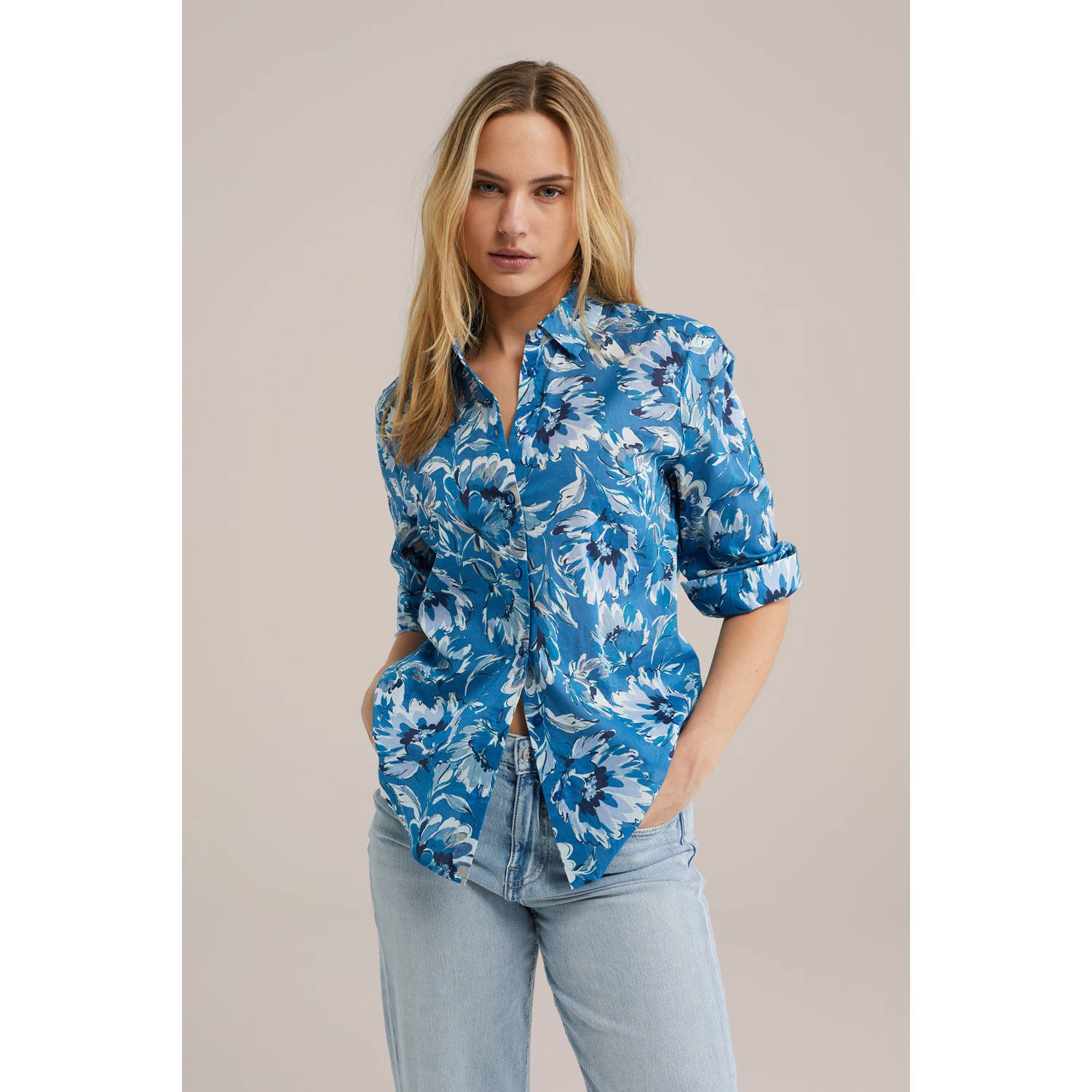 WE Fashion blouse blauw