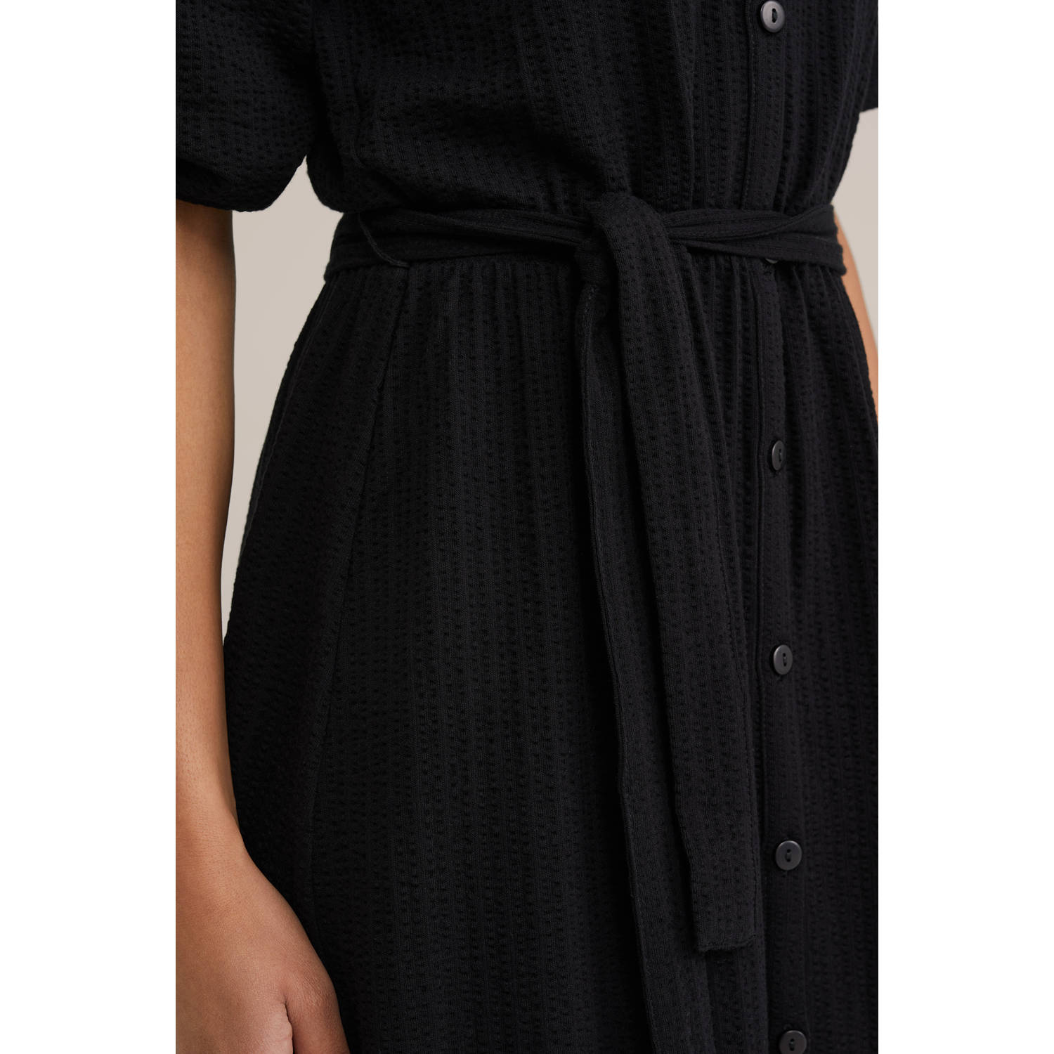 WE Fashion blousejurk zwart