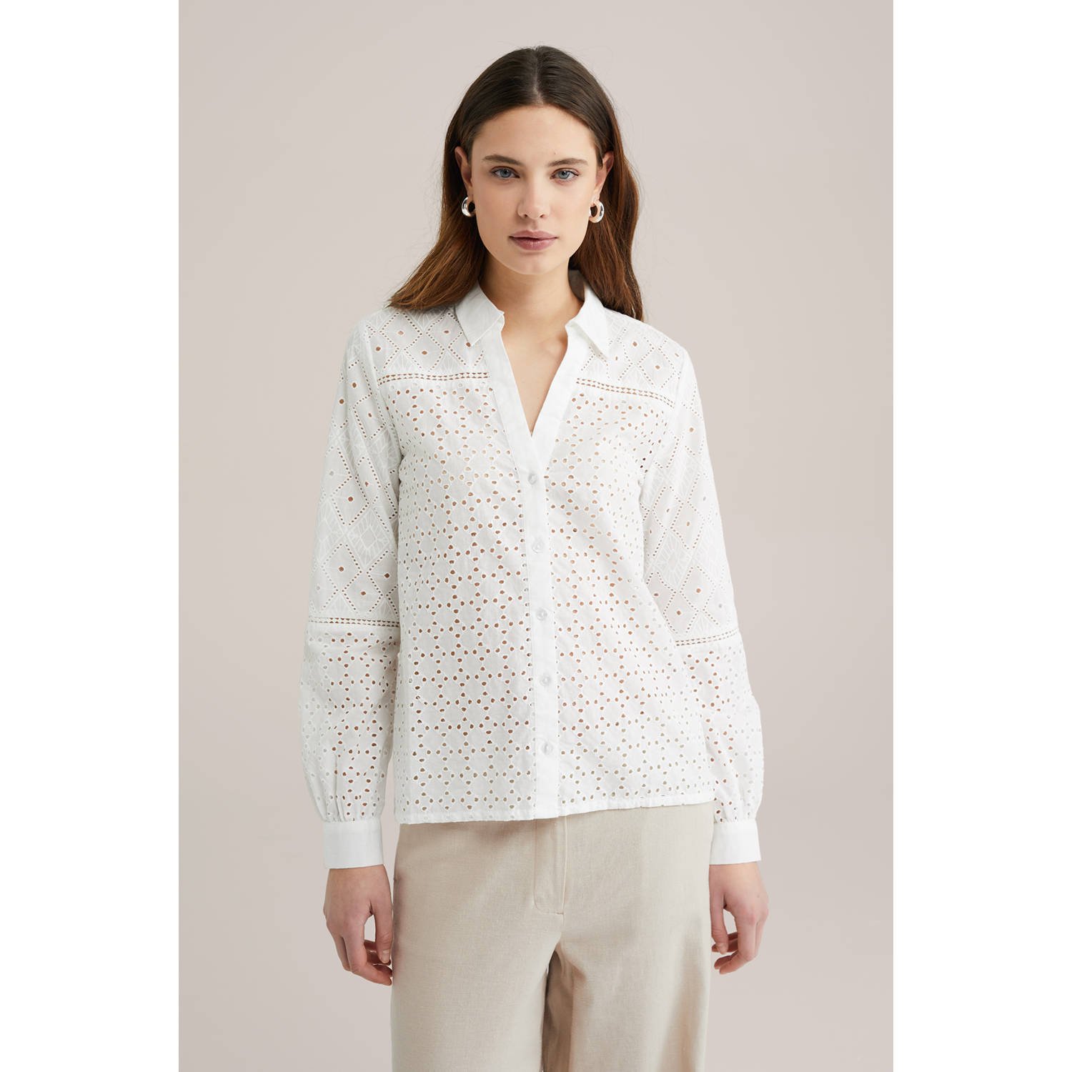 WE Fashion blouse wit broderie