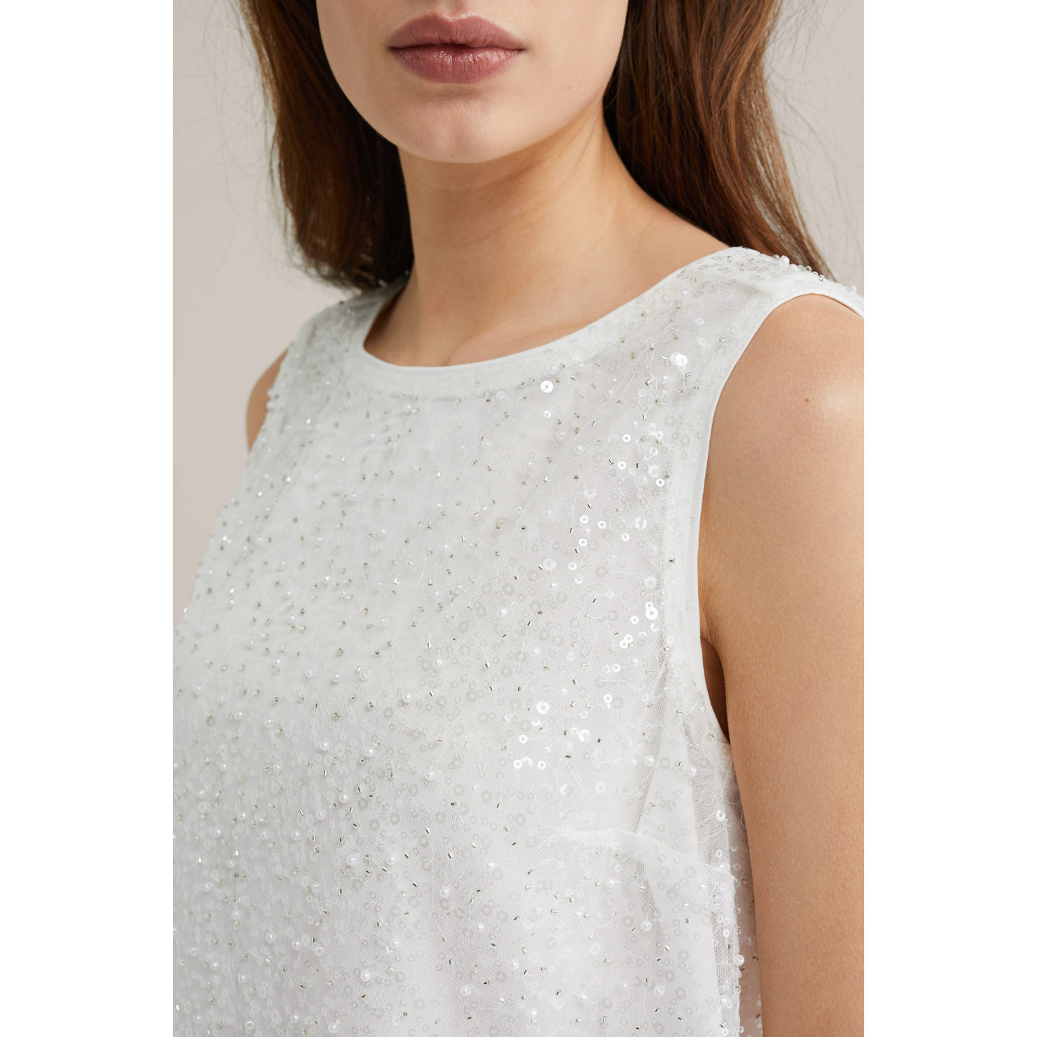 WE Fashion glitter top wit