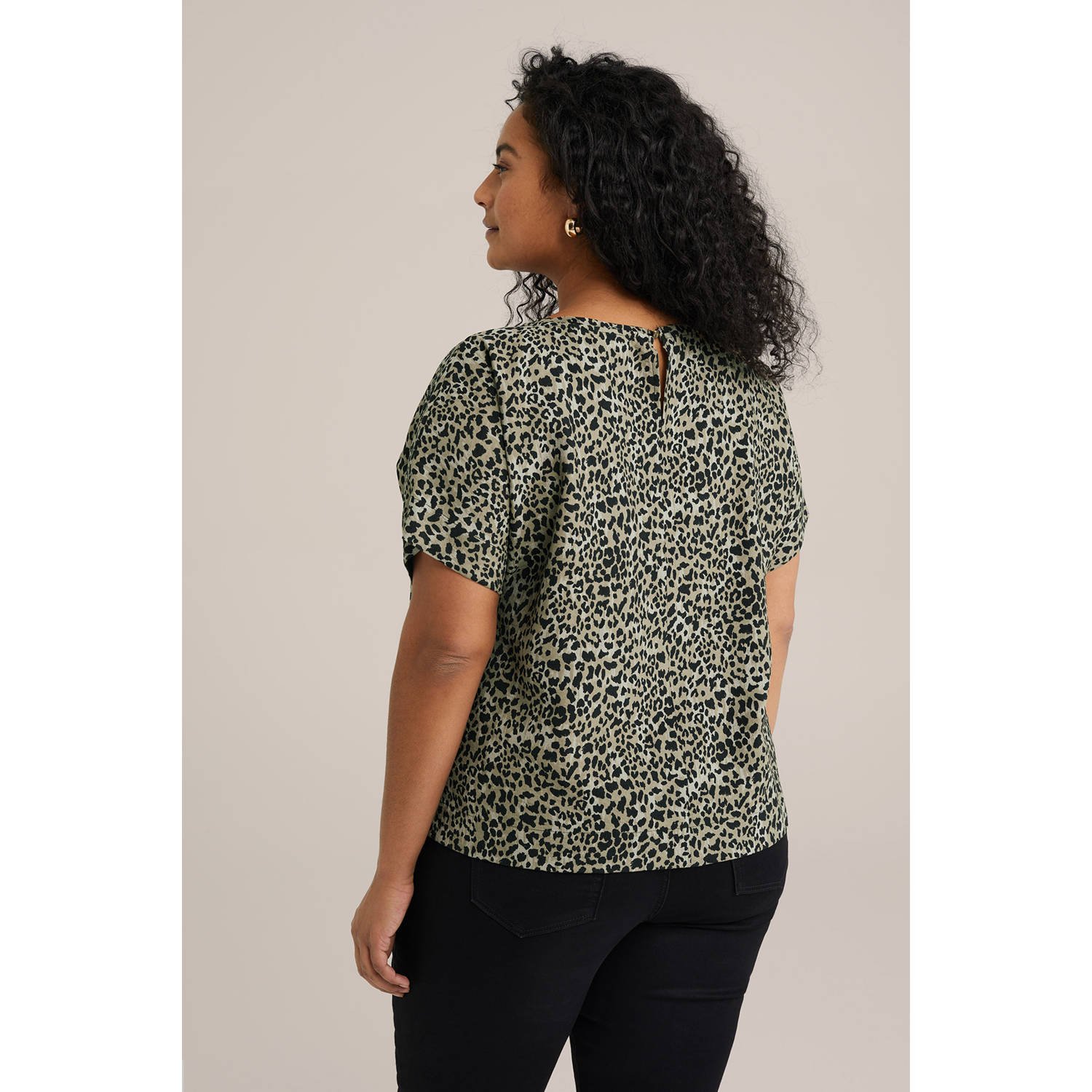 WE Fashion Curve top beige