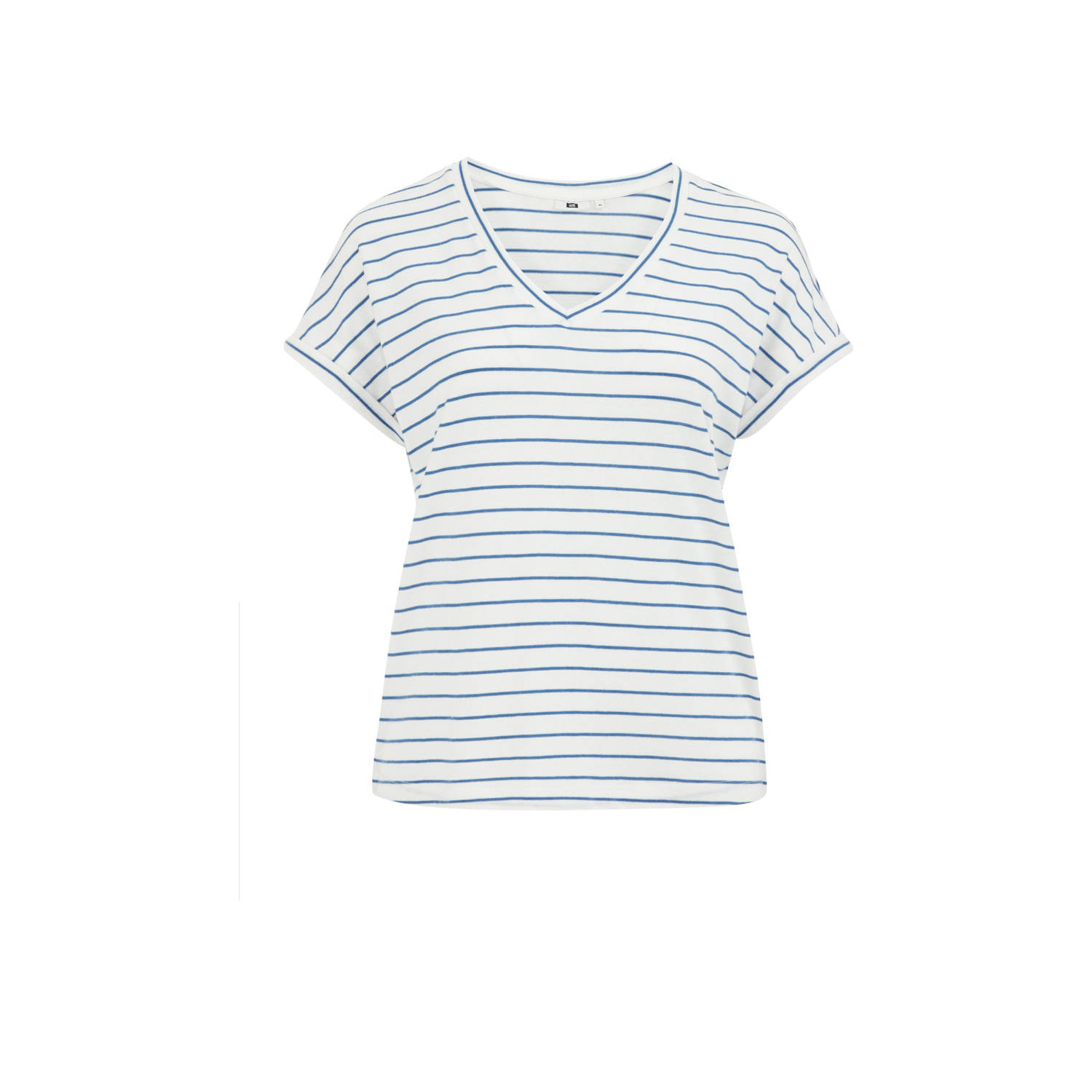 WE Fashion Curve T-shirt ecru