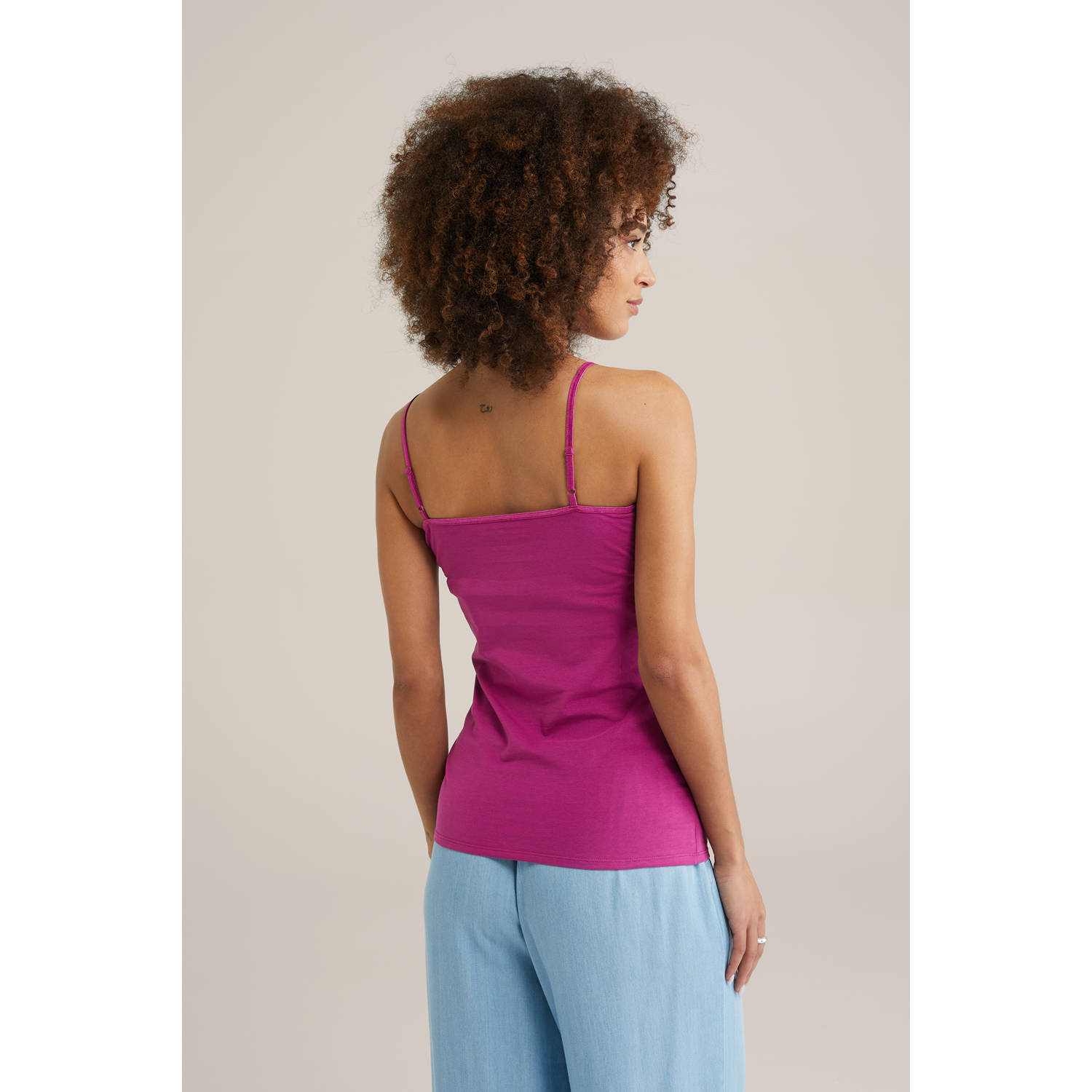 WE Fashion singlet roze