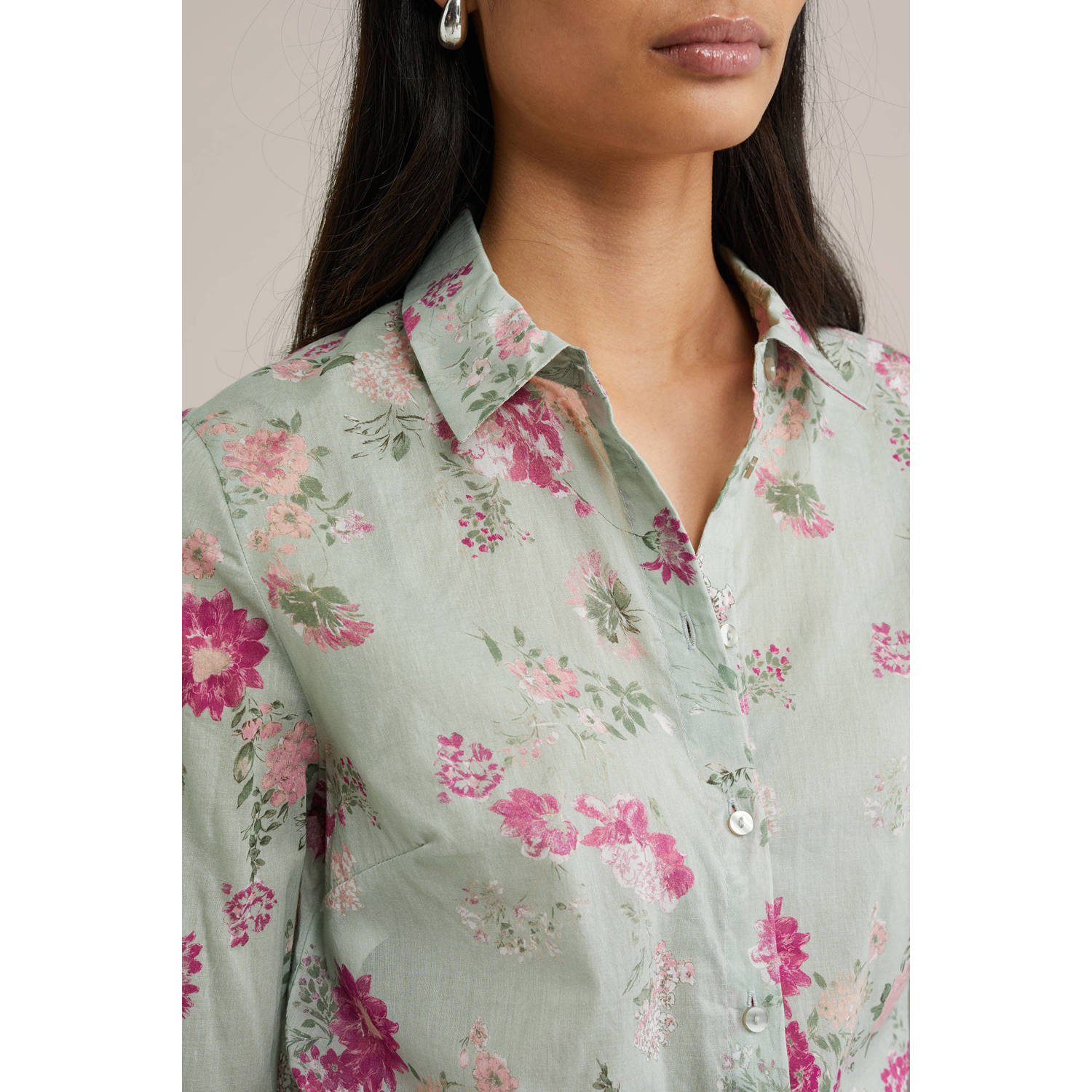 WE Fashion blouse lichtgroen