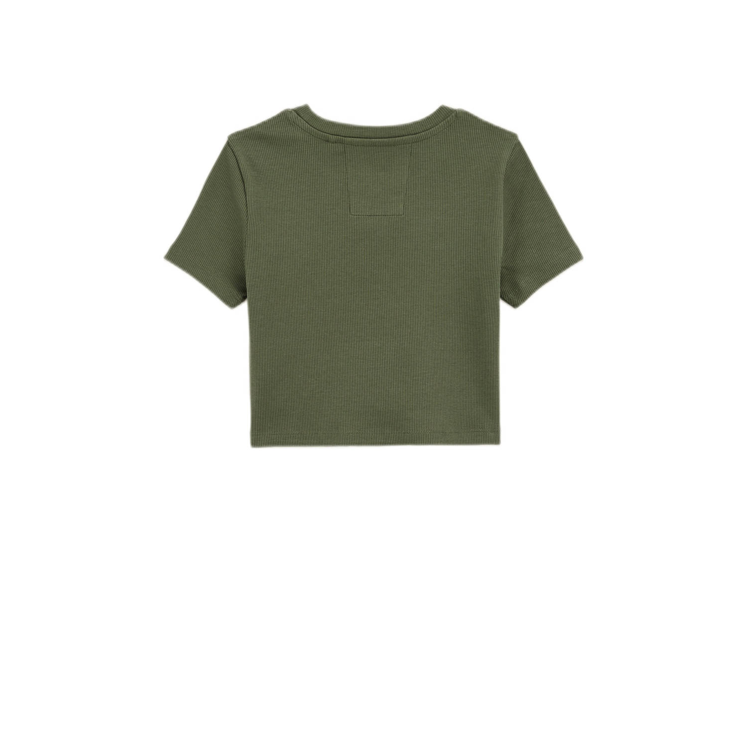 WE Fashion T-shirt donkergroen