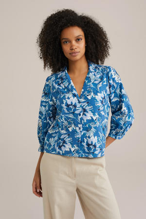 blouse blauw