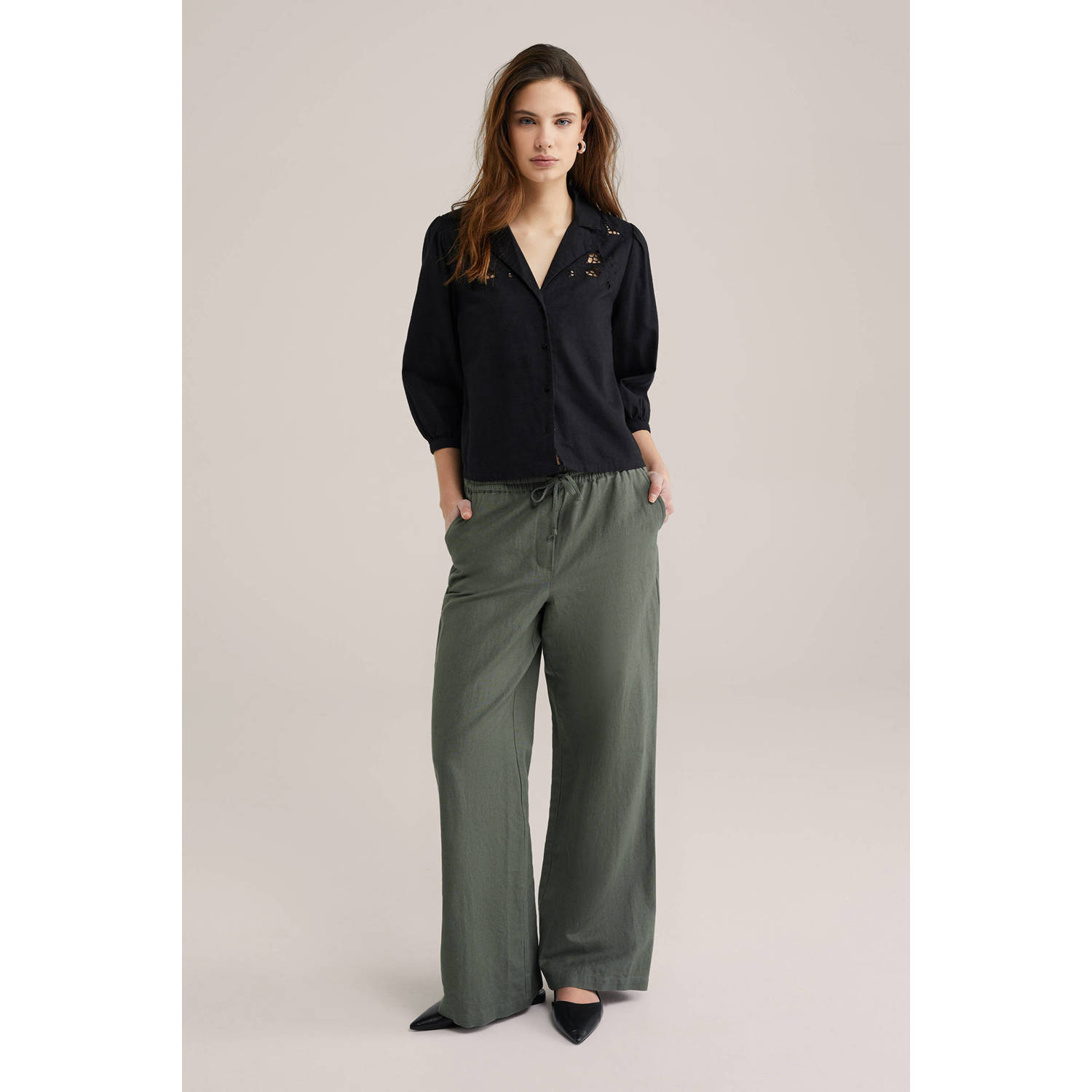 WE Fashion blouse zwart