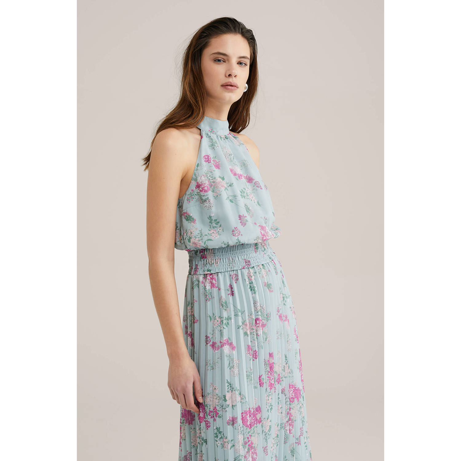 WE Fashion cocktailjurk mintgroen