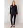 Base Level slim regular waist broek zwart