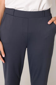 thumbnail: Base Level slim regular waist broek donkerblauw