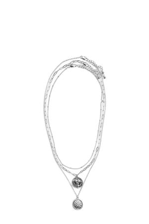 ketting PCTHILDE - set van 3 zilverkleurig