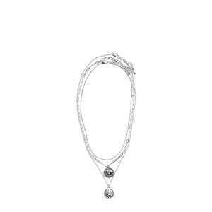 ketting PCTHILDE - zilverkleurig (set van 3)
