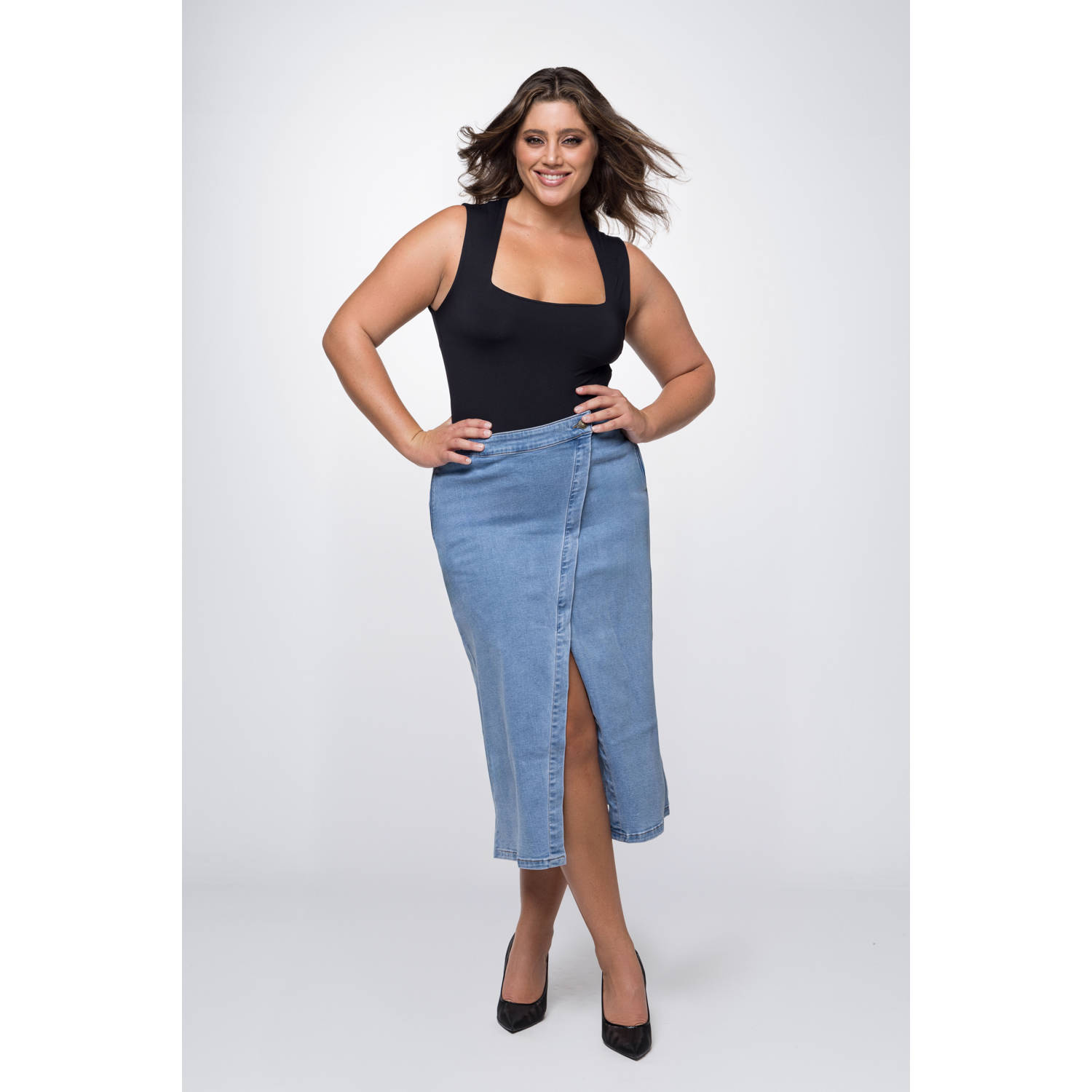 Fox Factor spijkerrok LEXI aventura blue