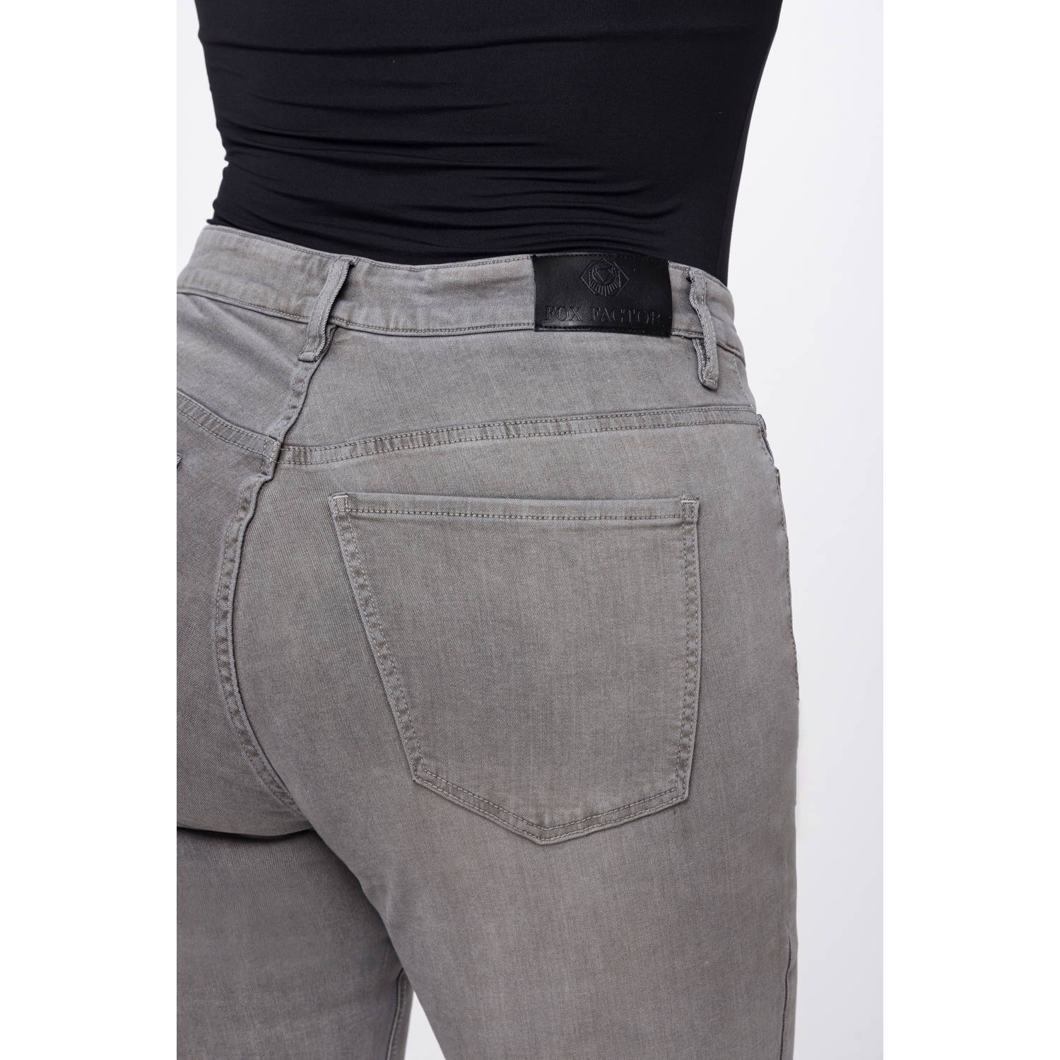 Fox Factor high waist flared jeans BOBI lima grey