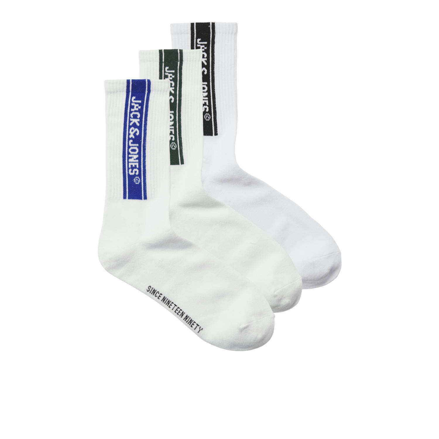 JACK & JONES sokken JACSETH set van 3 wit multi