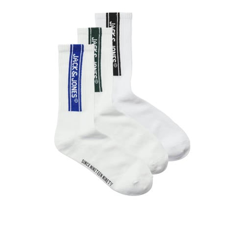JACK & JONES sokken JACSETH - set van 3 wit/multi afbeelding