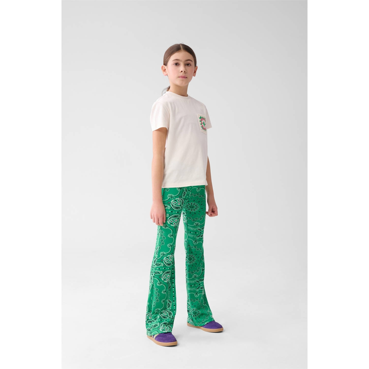 Shoeby flared legging groen