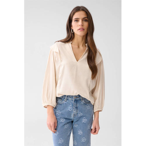 Shoeby blousetop ecru afbeelding