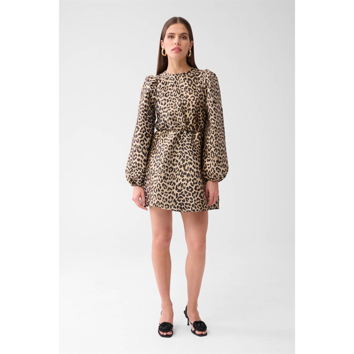 Shoeby korte jurk bruin