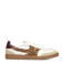 Haboob Polaro leren sneakers wit/panter