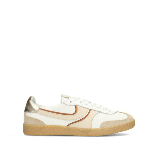 Haboob Polaro leren sneakers wit/beige afbeelding