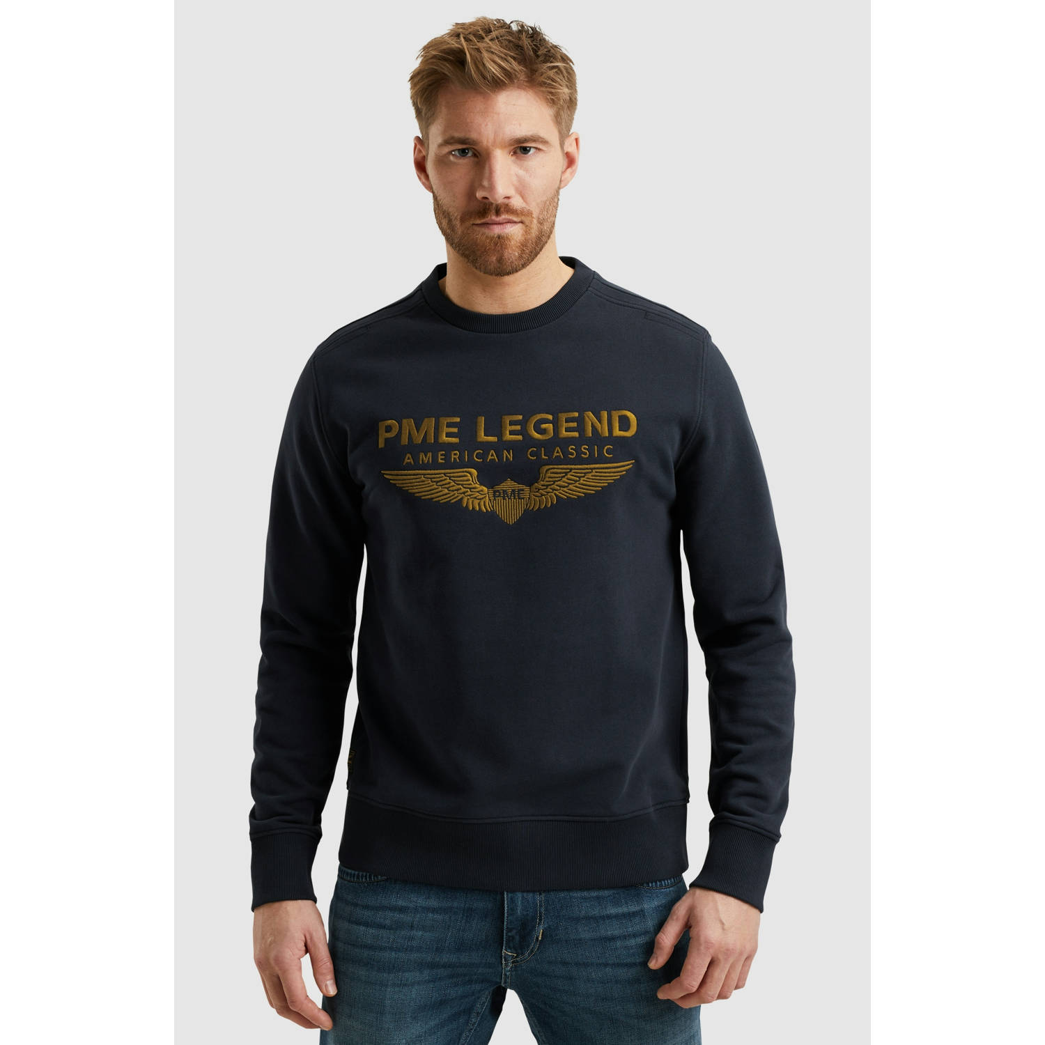 PME Legend sweater donkerblauw