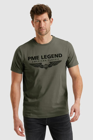 T-shirt donkergroen