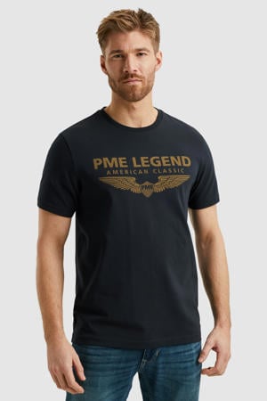 regular T-shirt blauw