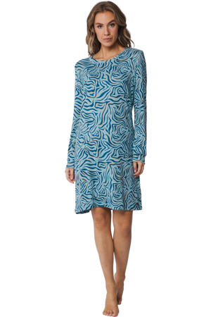 nachthemd turquoise/blauw