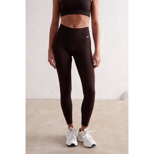 Aim'n rib sportlegging Seamless donkerbruin afbeelding