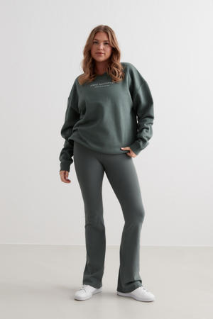 sweater Serif grijsgroen