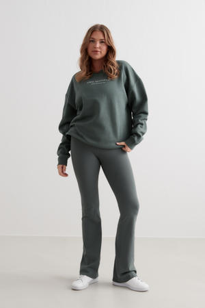 sweater Serif grijsgroen