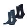 Burlington sokken Everyday Stripe - donkerblauw (set van 2)
