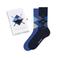 Burlington sokken Argyle 2-Pack SO - blauw (set van 2)