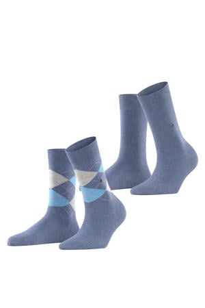 sokken Everyday Mix - blauw (set van 2)