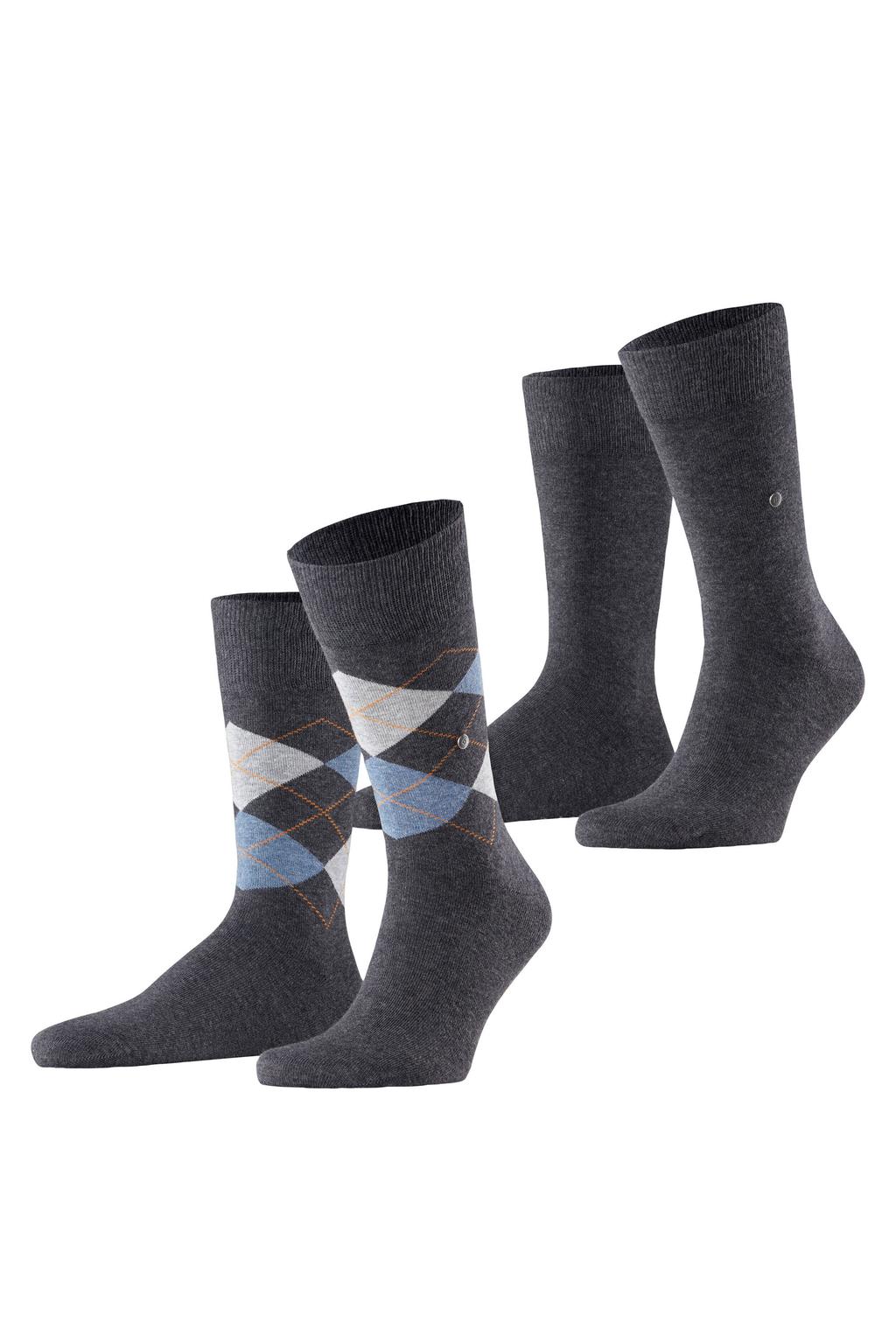Burlington sokken Everyday Mix - grijs (set van 2)
