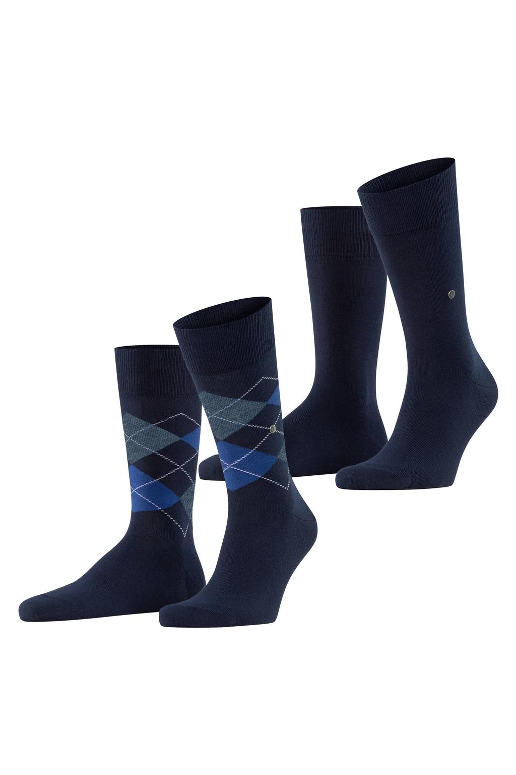 Burlington sokken Everyday Mix - donkerblauw (set van 2)