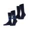 Burlington sokken Everyday Mix - donkerblauw (set van 2)