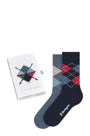 thumbnail: Burlington giftbox sokken Argyle 2-Pack SO - set van 2 multi