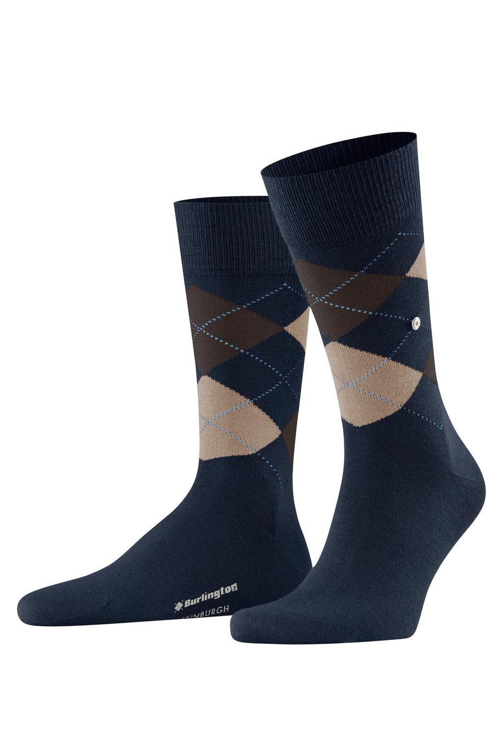 Burlington sokken Edinburgh SO donkerblauw