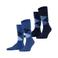 Burlington sokken Everyday Argyle SO - blauw (set van 2)
