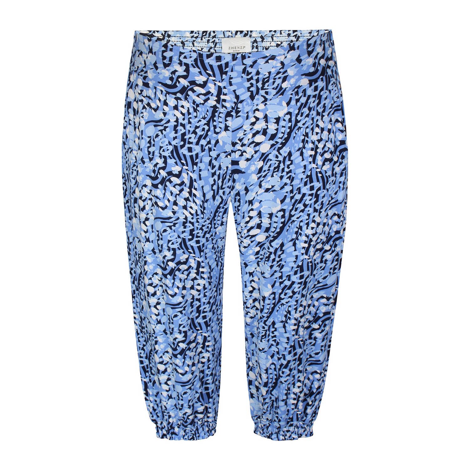 Zhenzi slim regular waist broek blauw