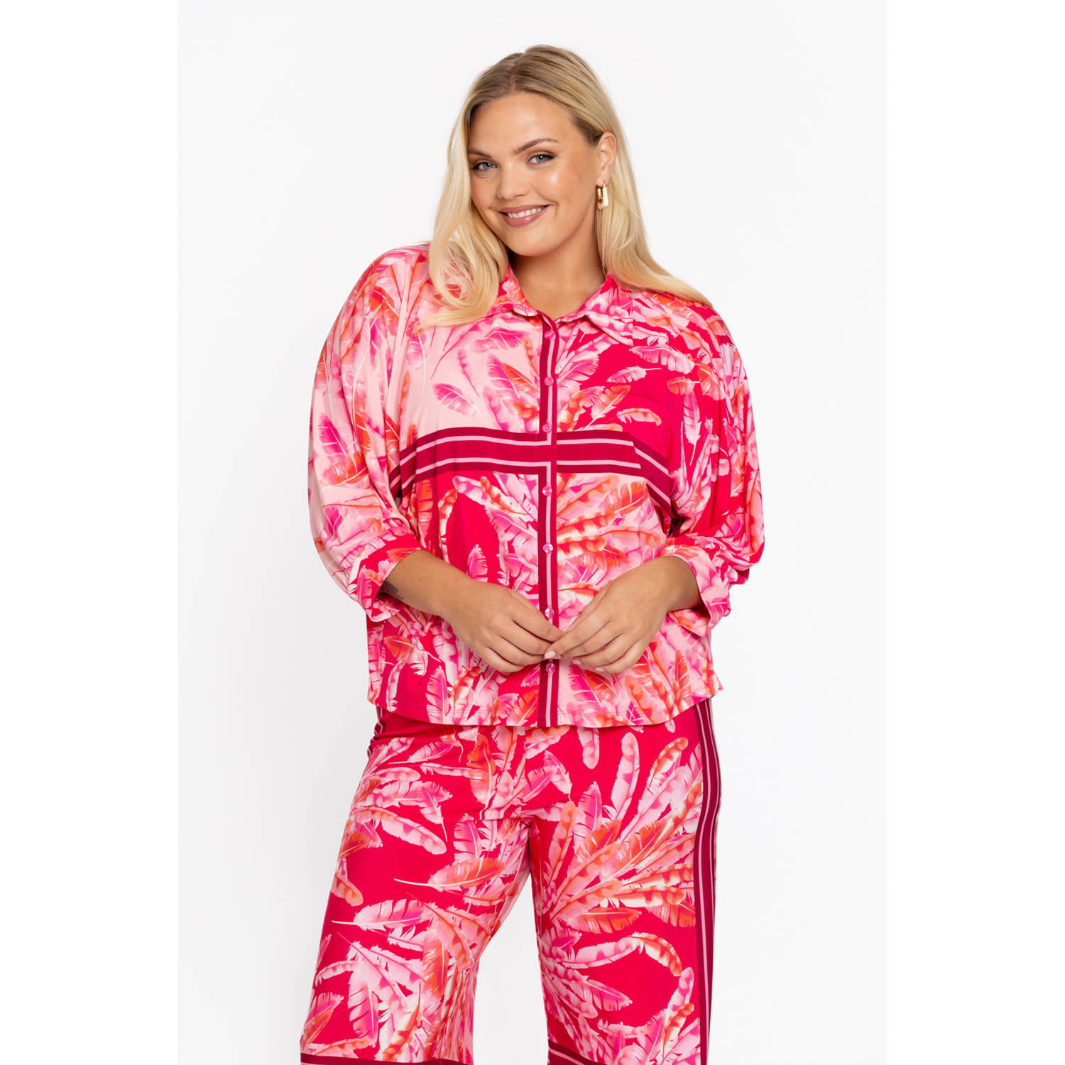 YOEK blouse roze