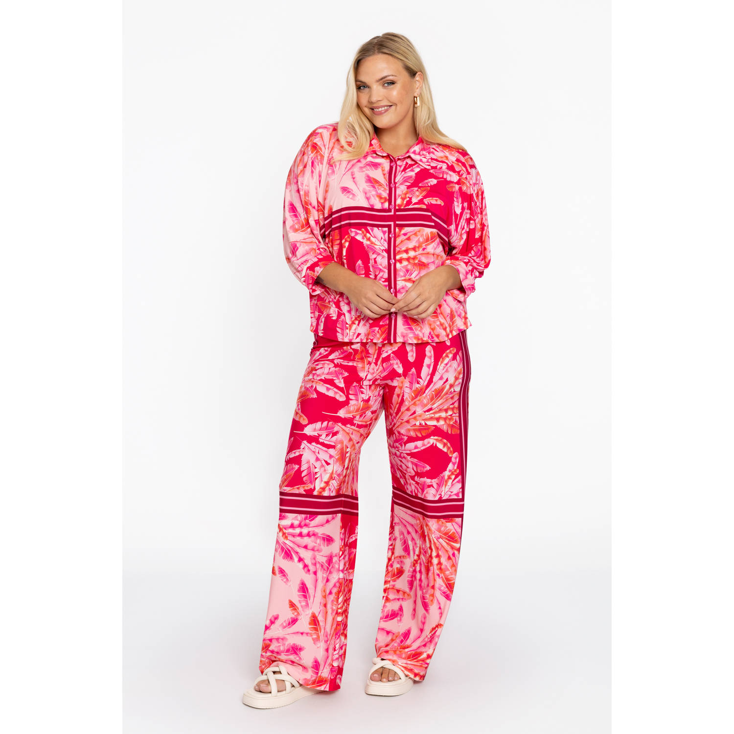 YOEK blouse roze
