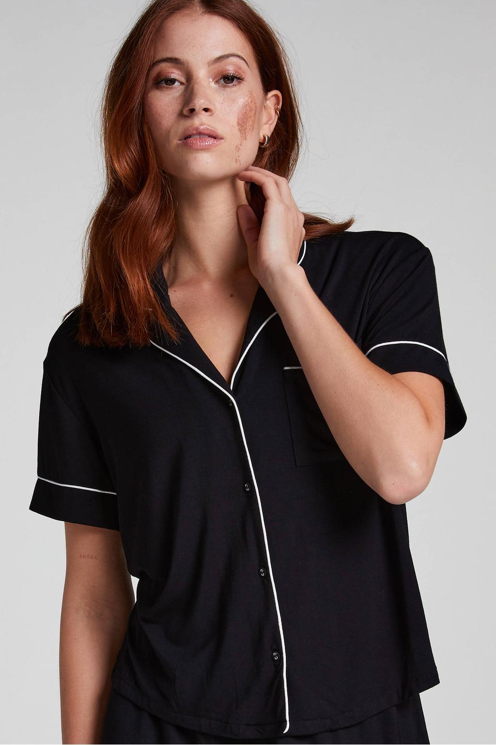 Hunkemöller pyjamatop zwart