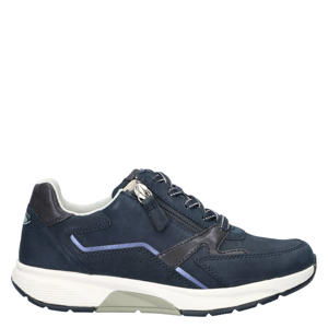 Rolling Soft  suède sneakers donkerblauw