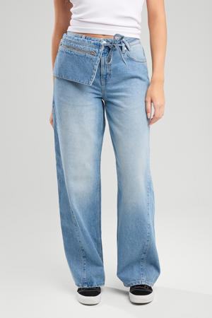 loose fit jeans light blue denim