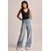 America Today high waist flared jeans medium blue denim