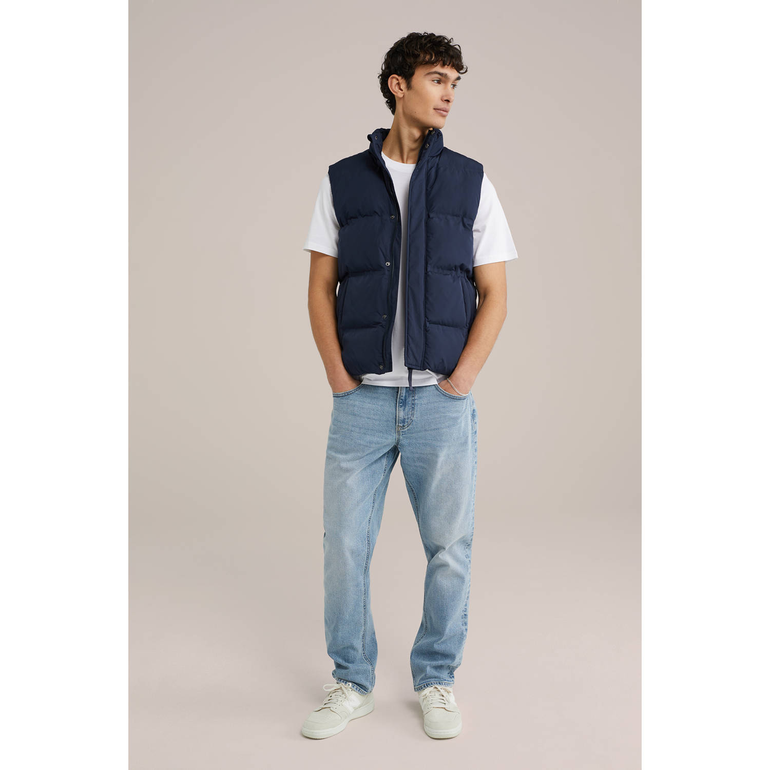 WE Fashion bodywarmer donkerblauw
